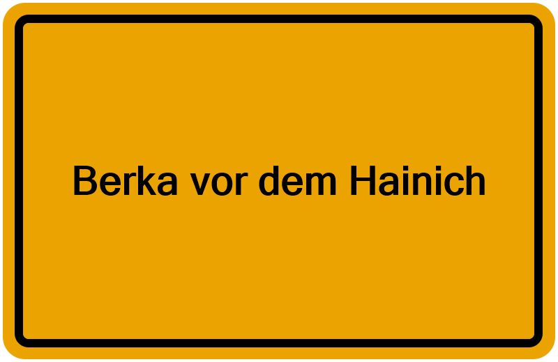 Handelsregisterauszug Berka vor dem Hainich